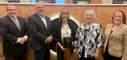 Board of County Commissioners accept NAHRO Award