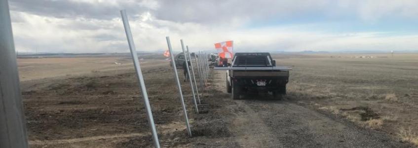 CASP fencing project is underway.