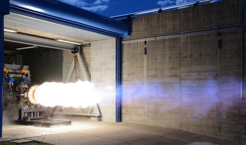 Spaceport - Rocket engine firing